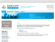 Tablet Screenshot of bartlettfirm.com